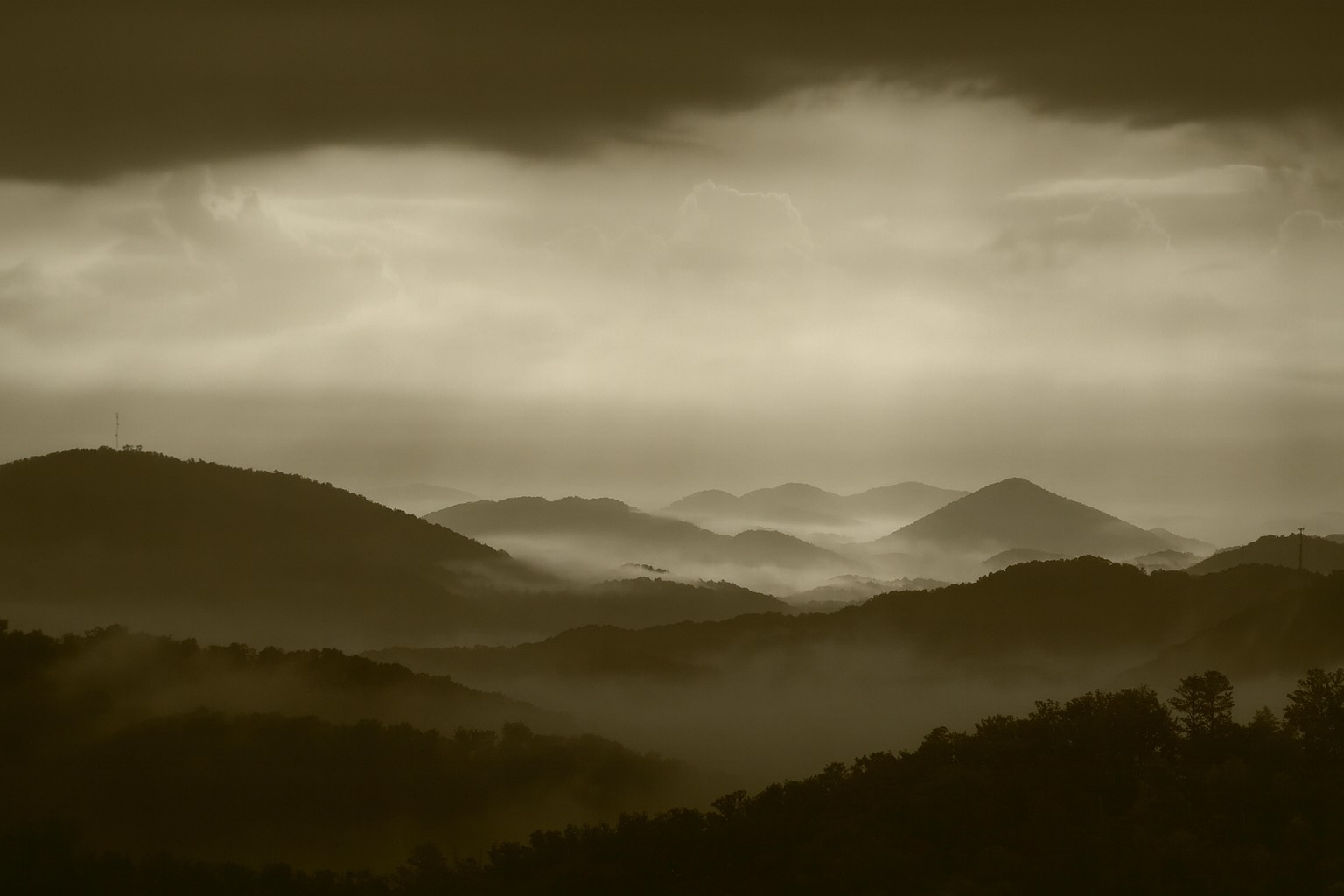 Mountains around Bradshaw, WV
